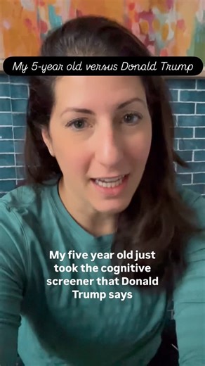 Hilary M.A. CCC-SLP on Instagram: "To show people what the MoCA (the test Donald Trump says he aced) is all about, I gave it to my 5 year old. Here are the results! #trump #dementia #slp #foryou #health"