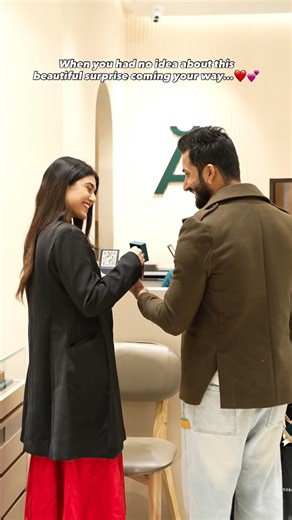 Rajatparmitaofficial | Content creators on Instagram: "Valentine surprise ❤️ Couple , reels, surprise, husband , rajat and Paro , viralcouple, couplegoals, pookie"