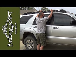 4th Gen 4Runner Roof Rack Install (no drilling required)
