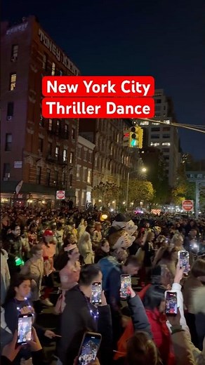 Halloween Thriller Dance 2025, New York City 🇺🇸 #halloween