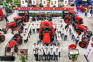 1.5K views · 38 reactions | Lots happening with TYM North America. They exhibited 20 products at National Farm Machinery Show, 9 Tractor models from 20 to 130 HP. More info here: https://tym.world/en-us/?utm_source=FarmJournal&utm_medium=Social&utm_campaign=FJ-MachineryPete-Facebook-VideoPost-Feb2023 | Machinery Pete | Facebook
