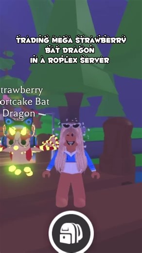 Trading Mega Strawberry Bat Dragon in a Roplex Server