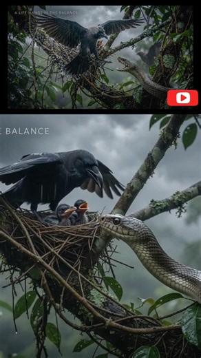 🐦 Brave Bird Protects Its Baby | Heartwarming Wildlife Moment #Shorts #wildlife