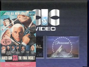 Opening to The Naked Gun 33 1/3 VHS 1994 (Australia)