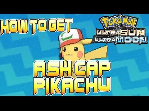 How to Get Ash Cap Pikachu in Pokemon Ultra Sun and Moon - New Ash Pikachu Gift For Pokemon USUM