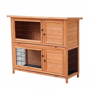 [Hot Item] Outdoor Rainproof Wooden Pet Rabbit Cage
