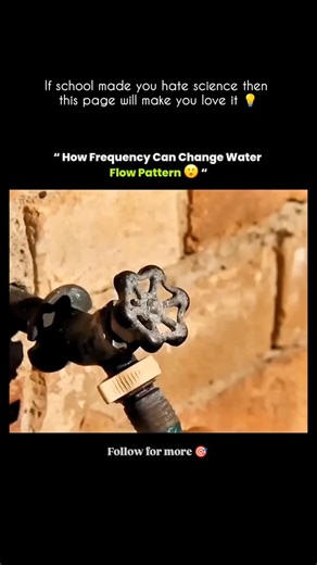 Science Explained | A vibrating hose on a speaker makes the water bulge and then pinch off into droplets — that’s the Rayleigh–Plateau breakup (surface tension... | Instagram