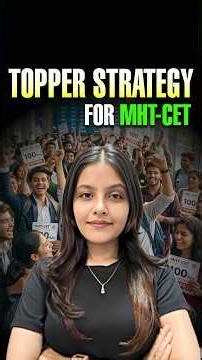 🔥 Toppers Strategy for MHT CET #mhtcetpreparation #mhtcet2026 #maths #biology #vedantu #strategy