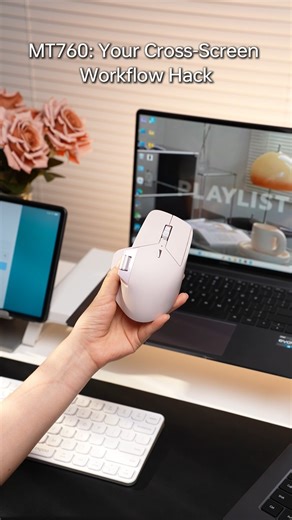 Copy. Paste. Between PCs. ✨ Just like that. MT760 makes multi-device magic happen: ✨ Smart Switching ✨ Instant File Transfer ✨ Supercharged Productivity Your workflow, mastered. #MT760 #Productivity #Tech #WorkSmart #officesetup | Rapoo