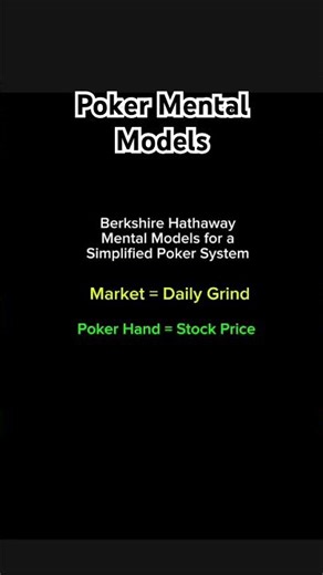 Investment Mental Models for Poker #buffet #munger #investing #mentalmodels #poker #warrenbuffet