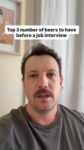 FAIRWAY PAPI 👨🏻 on Instagram: "Top 3 number of beers to have before a job interview. . . #beer #beers #beertime #beerbeerbeer #funny"