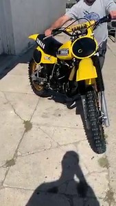 The running 1981 YZ 465. Thank you to Gem County Motorsports for starting these bikes while I work through this knee issue | Restoration X Cycle