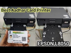 How to print PVC Aadar Card in Epson L8050 - Very Easy😎
