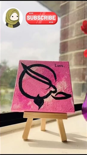 Hubb🩷 #canvas #art #painting #calligraphy