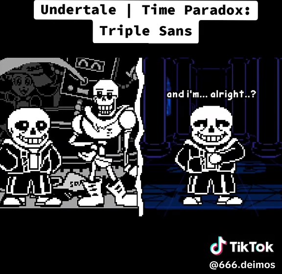 Undertale | Time Paradox: Triple Sans Edition | Battle Animation #undertale #animation #badtime #fyp #undertaleau #sans #deltarune