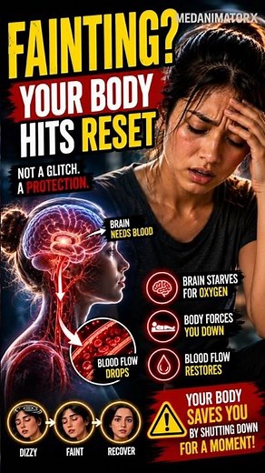 What Happens When You Faint 😵 #medicalfacts #facts#sciencefacts #science #medanimatorx #mentalhealth