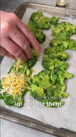 Broccoli Florets Into Crispy Chips #cooking #hack
