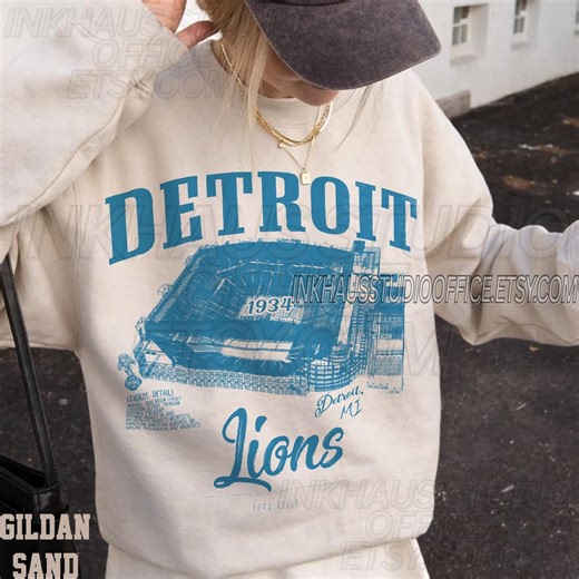 Ford Field Vintage Sweatshirt, Detroit Football Washed T-shirt, Game Day Oversized Comfort Colors Tee - Etsy