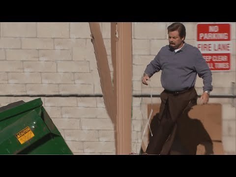 parks and recs computer trash scene but it's edited