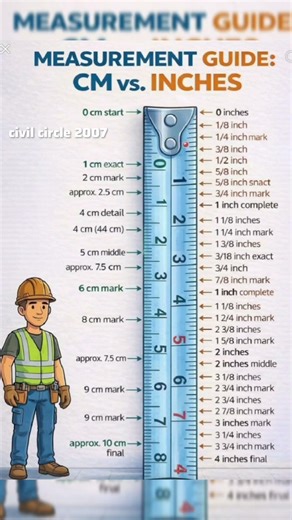 Confused between ce metus and inches#SiteKnowledge#Engg Students#CivilEngg#ConstructionBasic#shorts