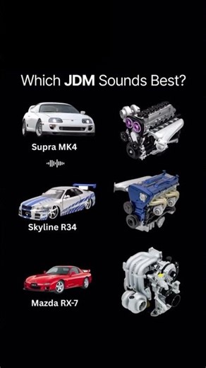 JDM Engine Rev Battle: 2JZ vs RB26 vs 13B! 🔥