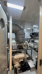 The Princess Yachts X95 features a pair of MAN V12-2000s, take a closer look at the spacious engine room! #manengines #princessyachts #poweredbyMAN | MAN Engines