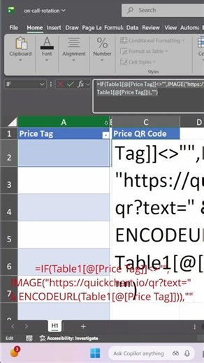 how to create QR code in excel.#excel