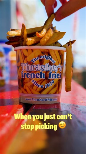 “Just one more fry..." We've all said it, but who has actually been able to follow through?! 😬 #ThrashersFries | The Original Thrasher's French Fries