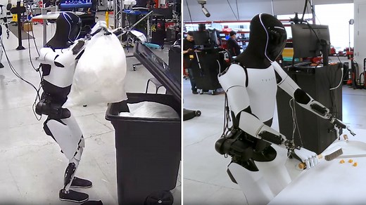 Tesla’s Optimus robot takes out trash, vacuums, cleans like a pro