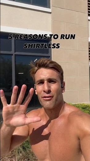 5 reasons you should run shirtless. #fitness #motivation #run #running #healthylifestyle #workout