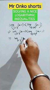 Solving a nice Logarithmic inequation 🔥🎯 #ytshorts #inequalities #logarithm #maths #mathematics