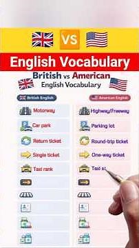 British vs American English Vocabulary | Daily Use Words | Easy English Learning