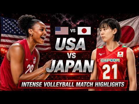 USA vs Japan Epic Volleyball Battle Highlights