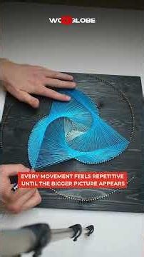 An Artist Uses String and Nails to Build a Stunning Spiral | WooGlobe