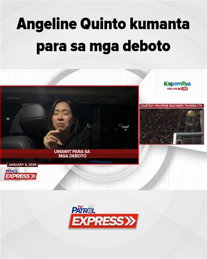 Angeline Quinto kumanta para sa mga deboto. #TVPatrolExpress #reels | ABS-CBN News