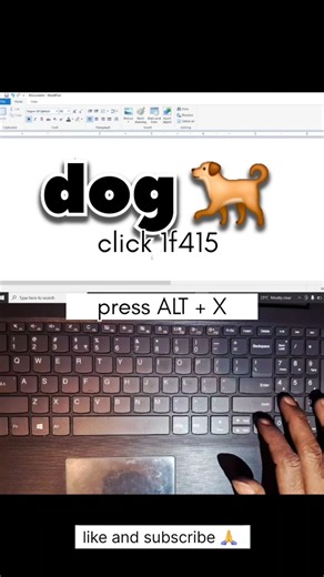 CREATE DOG 🐕 SYMBOL IN MS WORD || CLICK 1F415 AND PRESS ALT + X || #MSWORD #COMPUTER #MSWORD #EXCEL