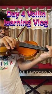 Day 4 Violin Vlog: D-String Exercises & Better Bowing ✨ #ViolinLearning #Day4 #DString