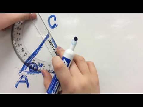 How to draw an acute triangle with a ruler and a protractor