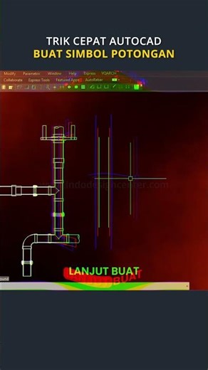 Gak Nyampe 1 Menit! Cara Cepat Bikin Simbol Potongan di AutoCAD 🔥#autocad #sketchup3d