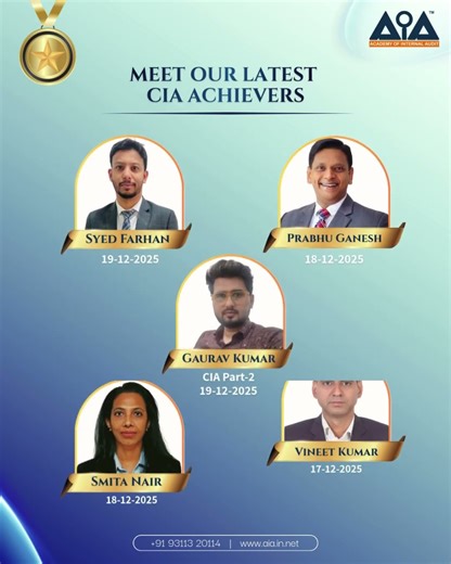 Meet Our Next-Level Achievers of CFE and CIA 🏆You could be next! #CFE #cia #cams #education #aia