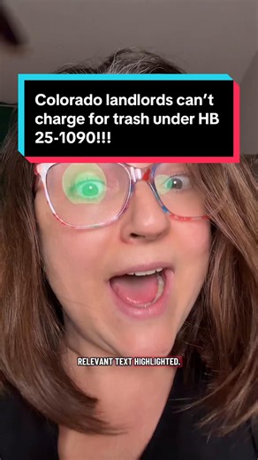 Replying to @kmack34 Y’all are entirely too comfortable just being loud and wrong. There is text in HB 25-1090 that states that a landlord cannot charge for anything they are required to provide under warranty of habitability. Warranty of habitability requires a Colorado landlord to provide trash disposal. Therefore: they cannot charge for trash anymore. Before you come into my comments spreading misinformation, please read the actual text of the bill and use your critical thinking skills!