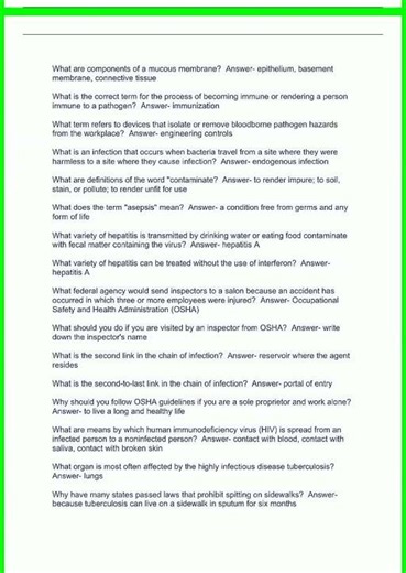 Milady Advanced Esthetics Exam Review Q A Rates 100 Correct video