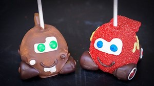 Cute Cars Candy Apples Available For A Limited Time During Pixar Fest | Chip and Company