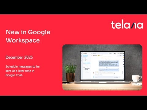 Schedule messages to be sent at a later time in Google Chat