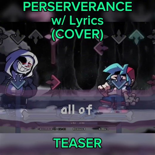 PERSEVERANCE w/ Lyrics (COVER TEASER) #undertale #coversong #cover #dusttale #fnf #fnflyrics
