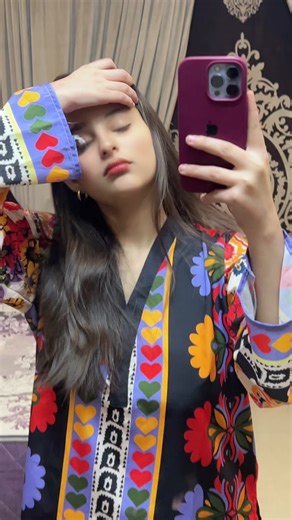 Creative Selfies with Colorful Kameez Styles