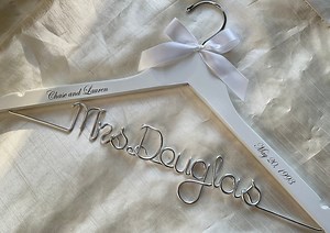 Wedding Hanger, Bridal Hanger, Personalized Wedding Gift, Wedding Gifts for Bride,bridal Hanger, Wire Name Hanger,custom Weddingdress Hanger - Etsy