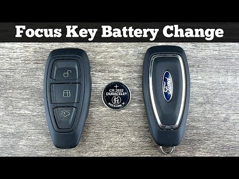 2012 - 2018 FORD FOCUS Remote Key Fob Battery Replacement - How To DIY Change Replace Key Batteries