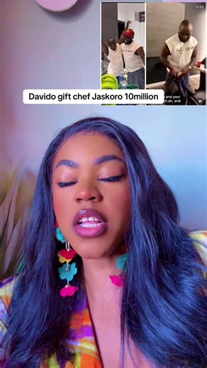 Davido Gifts Chef Jaskoro 10 Million Naira Cash