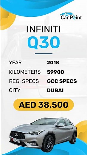 Infiniti Q30 2018 for sale #carpoint #infinitiq30 #sellcar #automobile #luxurycar #sellvehicle